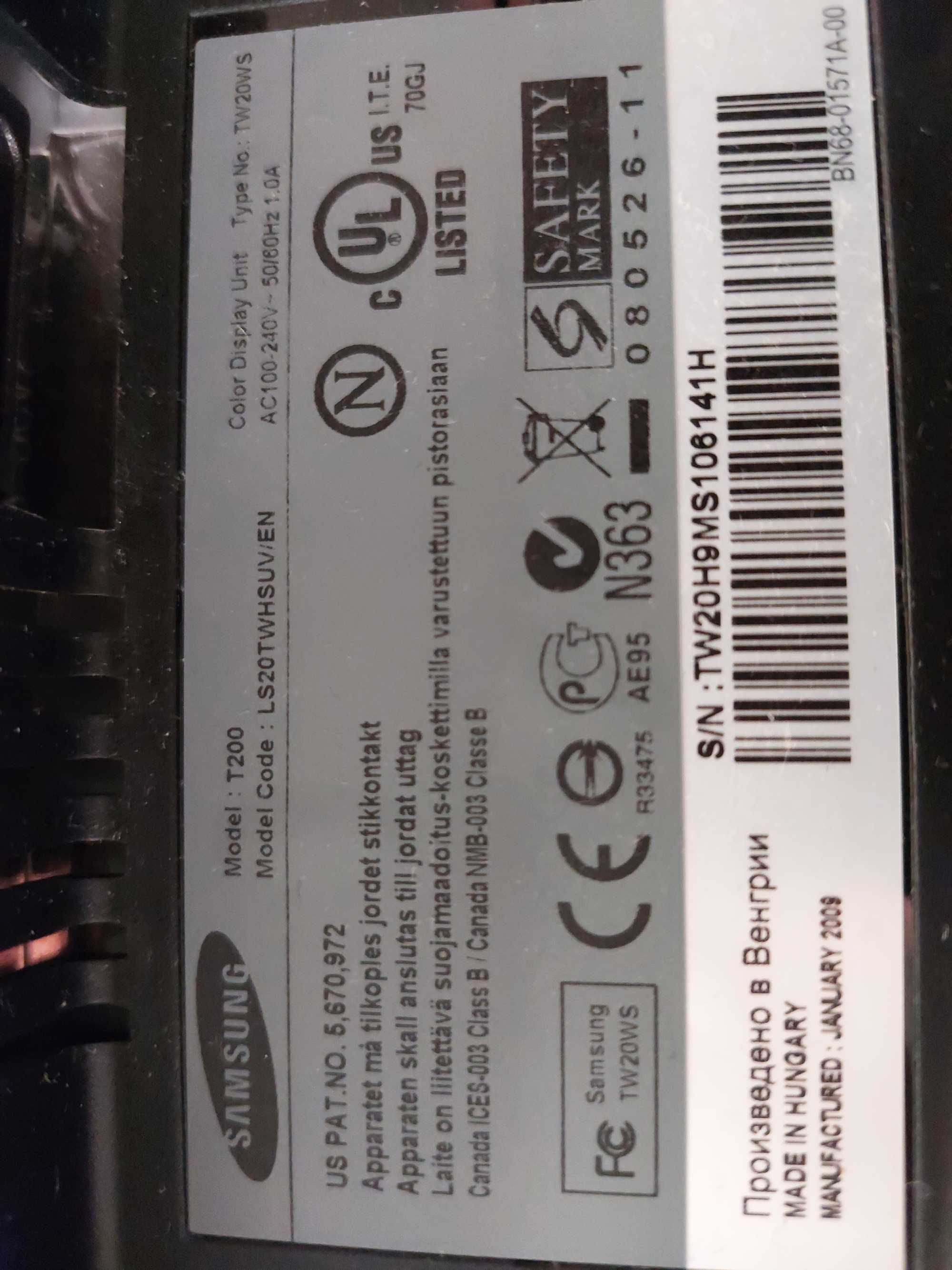 монитор Samsung T200