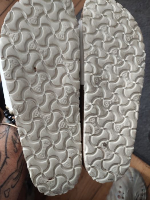 Birkenstock klapki białe 39