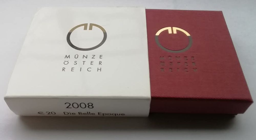 Австрія 20 євро 2008 р. СРІБЛО. ПРУФ. Віденський північний вокзал