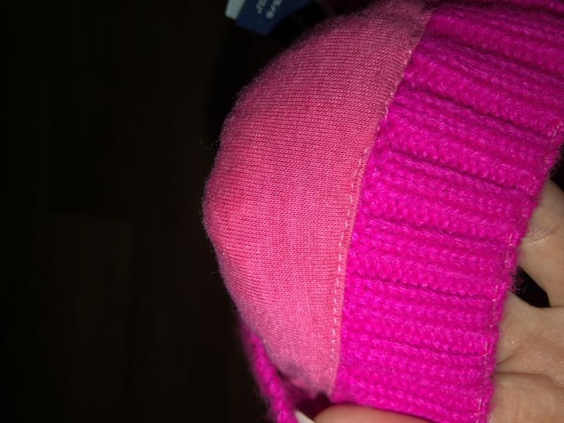 Детская розовая шапка baby Gap на девочку