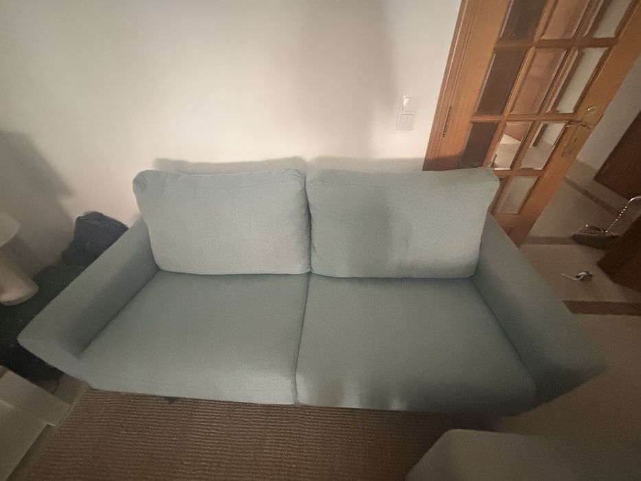 Sofa 3 lugares azul