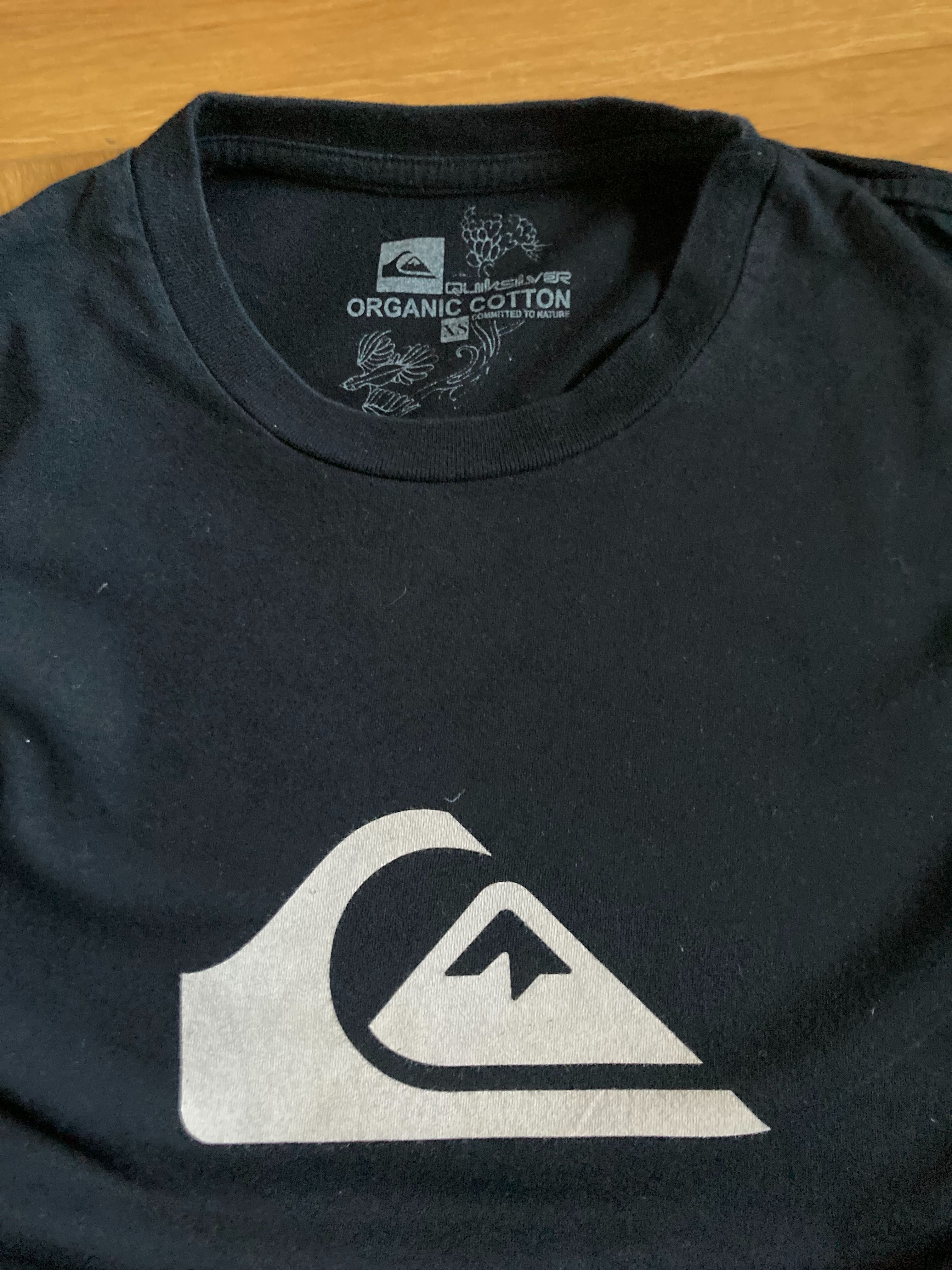 T-shirt Quiksilver bluza z długim rękawem czarna rozmiar XS