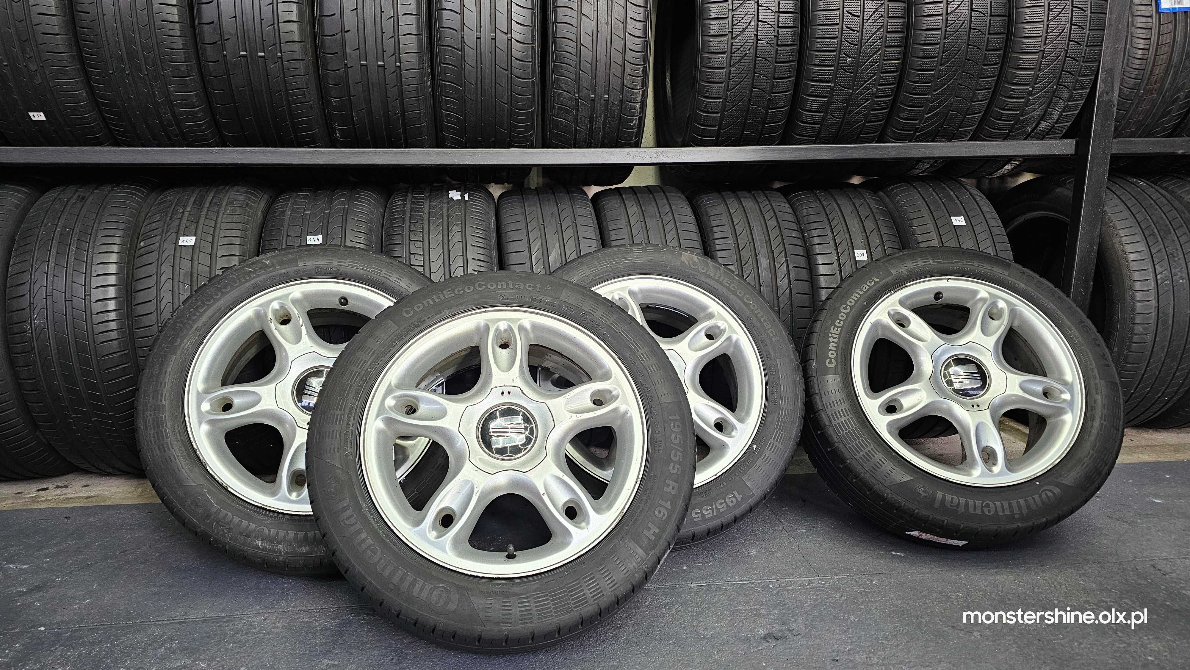 Alufelgi Seat OEM 5x100/16 Continental EcoContact5 195/55/16 - zamiana