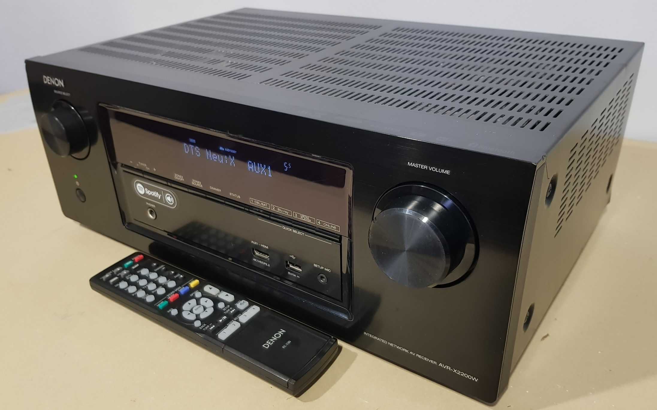 Ресивер Denon AVR X2200W має Hdmi,Usb.Bluetooth,WiFi,Dolby,ЦАП,4-16 Ом