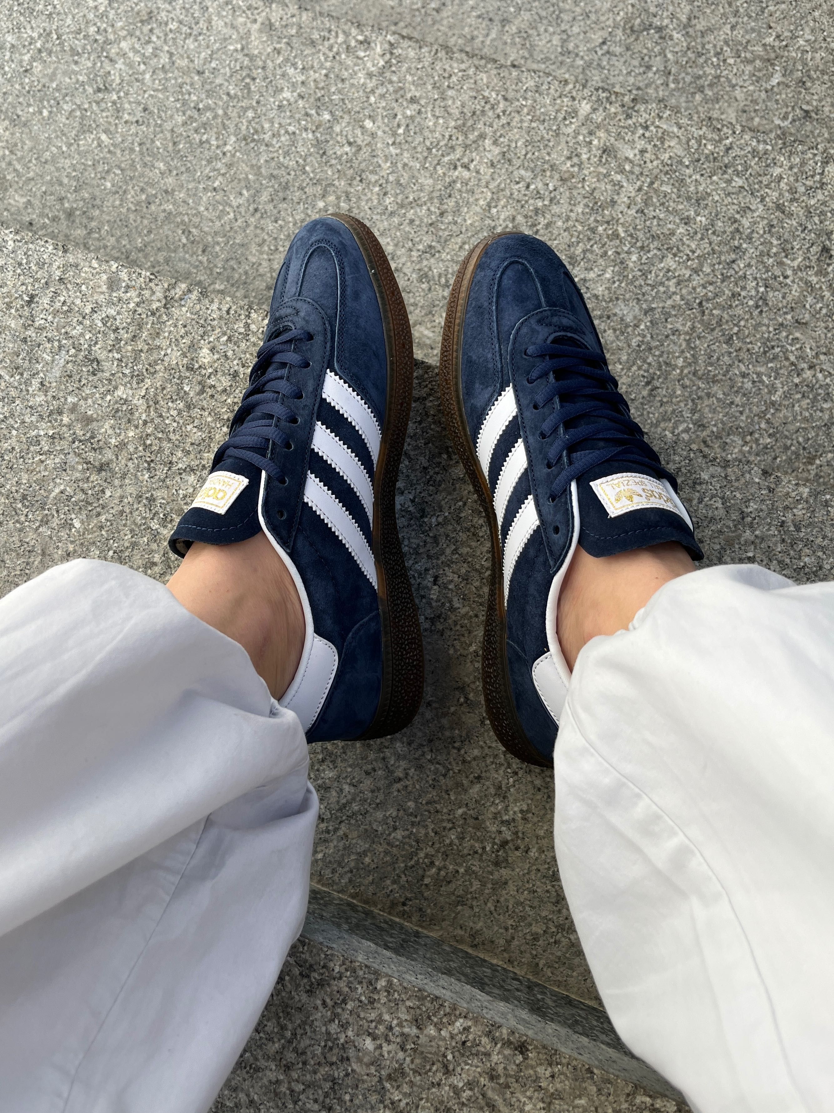 Женские кроссовки Adidas Spezial Blue/White. Размеры 36-41