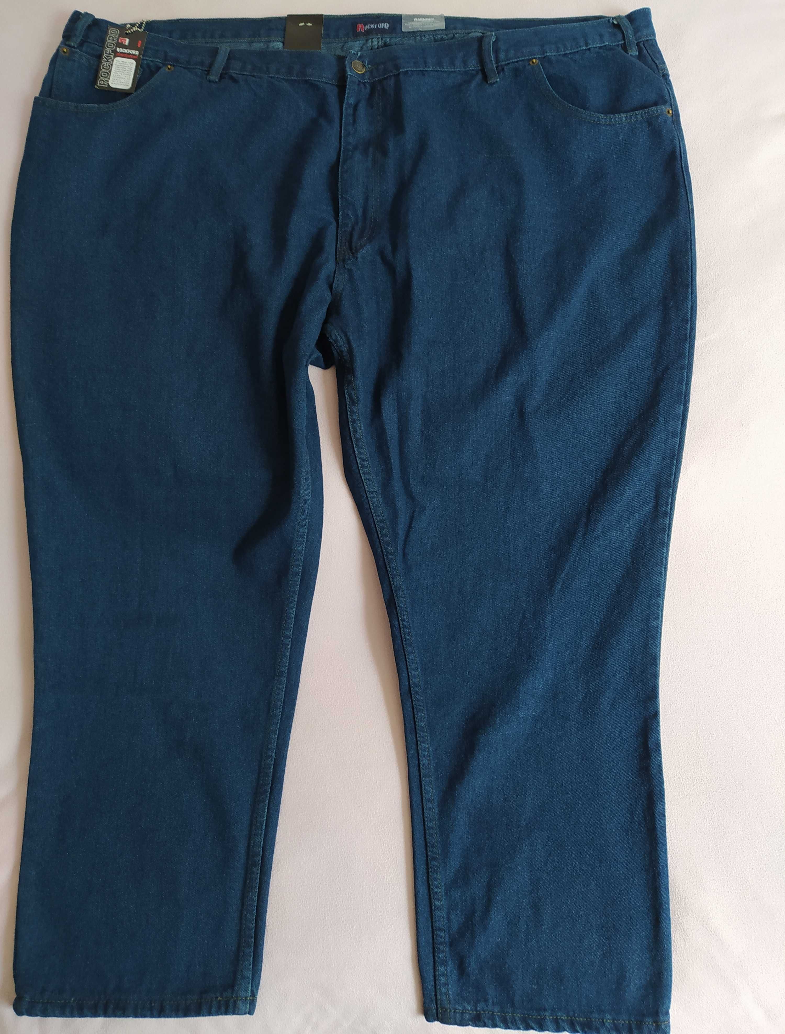 Jeansy Rockford comfort fit spodnie jeansowe męskie duże W54 L30