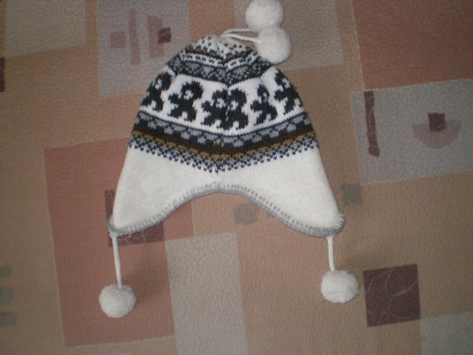 Czapka jesienna zimowa na 3-4 latka