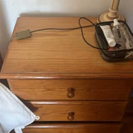 Mobília de quarto single com colchão,cama e mesa cabeceira