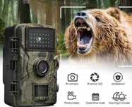 MEEGA!!! Fotopułapka na leśne zwierzaki Super Działa!!! + Karta 128GB