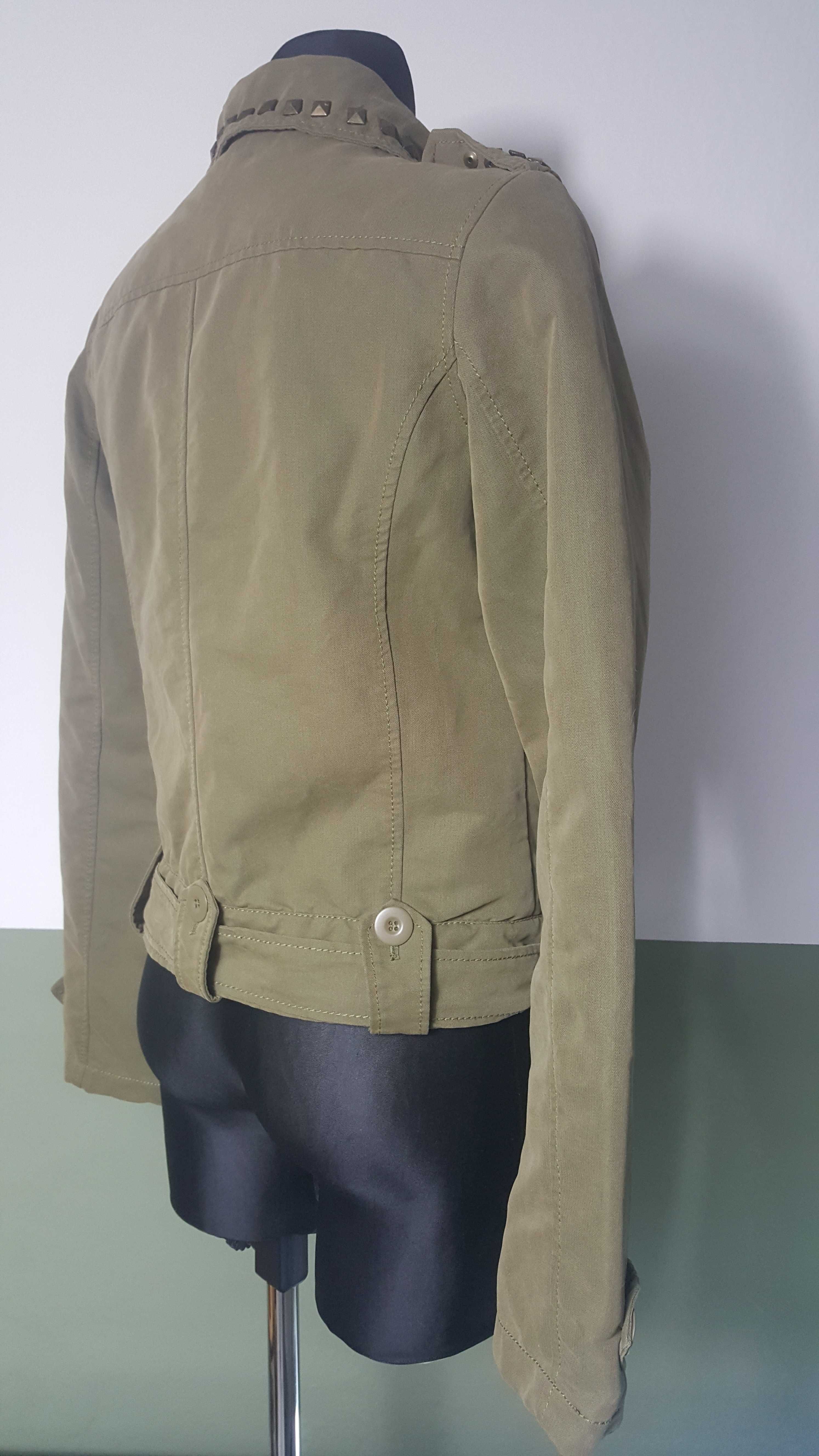 XDYE Pull&Bear Kurtka w stylu biker Ramoneska Ćwieki 36 S