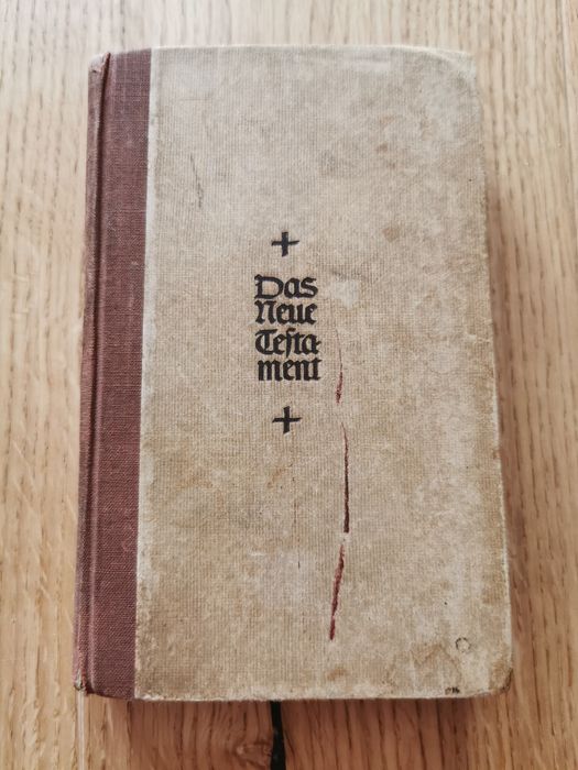 "Das Neue Testament"  Stara Książka Antyk 1945