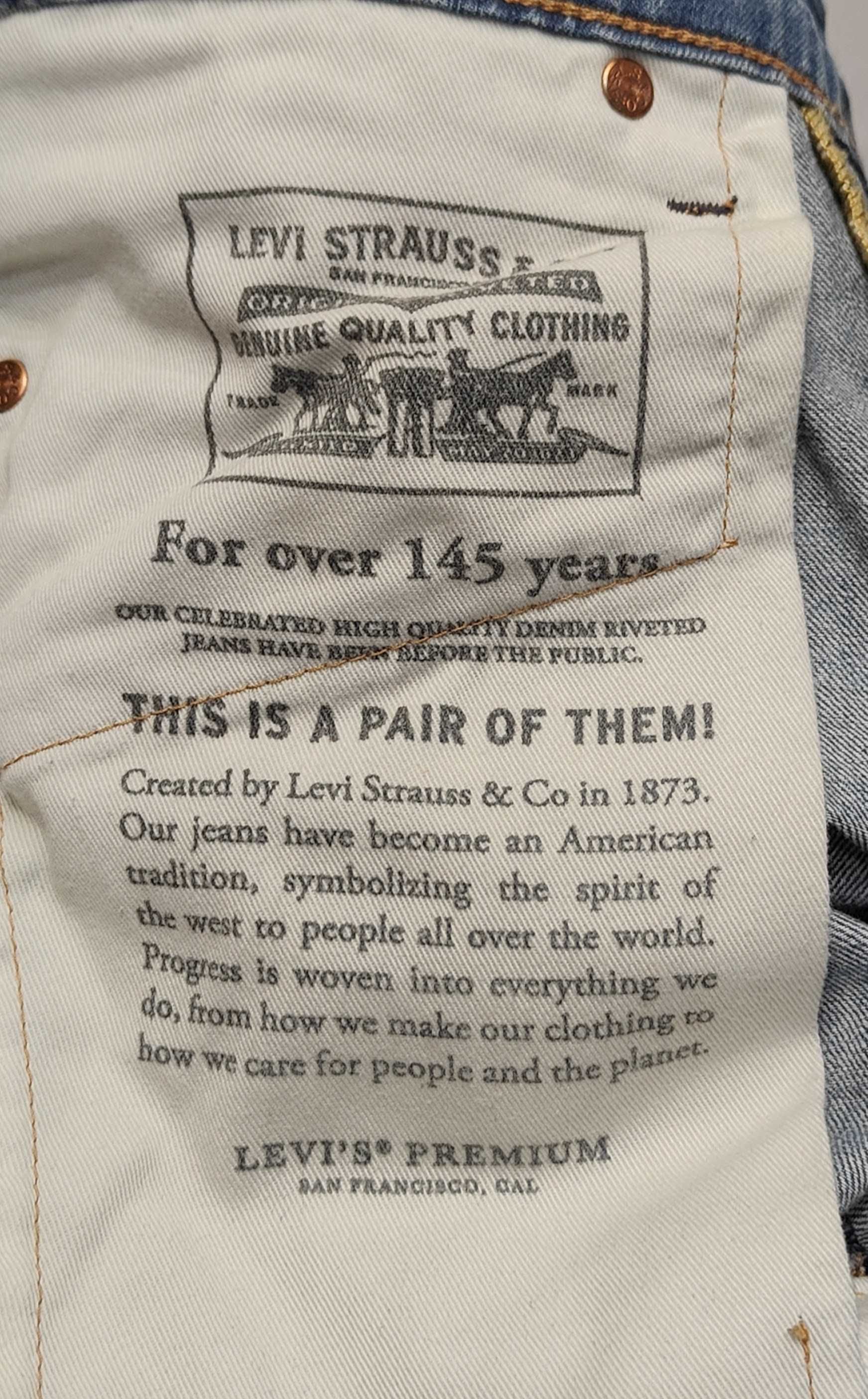 R) LEVI'S 510 oryginalne spodnie jeansowe Roz.30/34