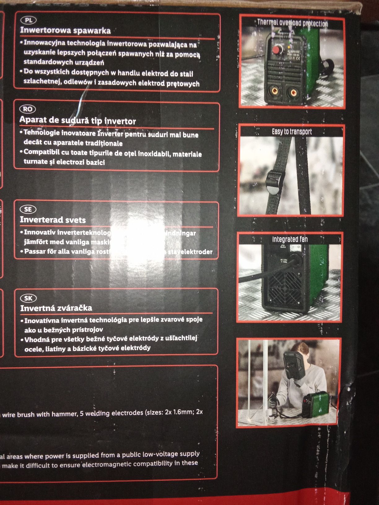 Spawarka Parkside 120A + paczka elektrod 2,5x350