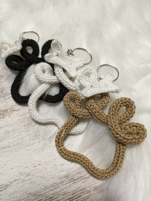 Porta-chaves em tricotin