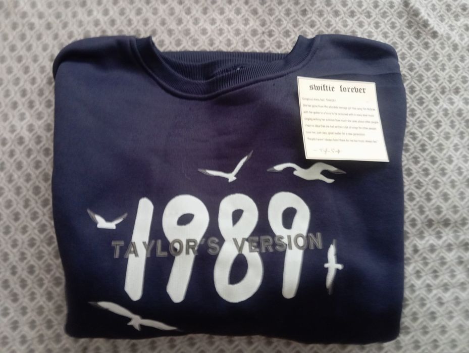 Sweatshirt Taylor Swift 1989 azul marinho