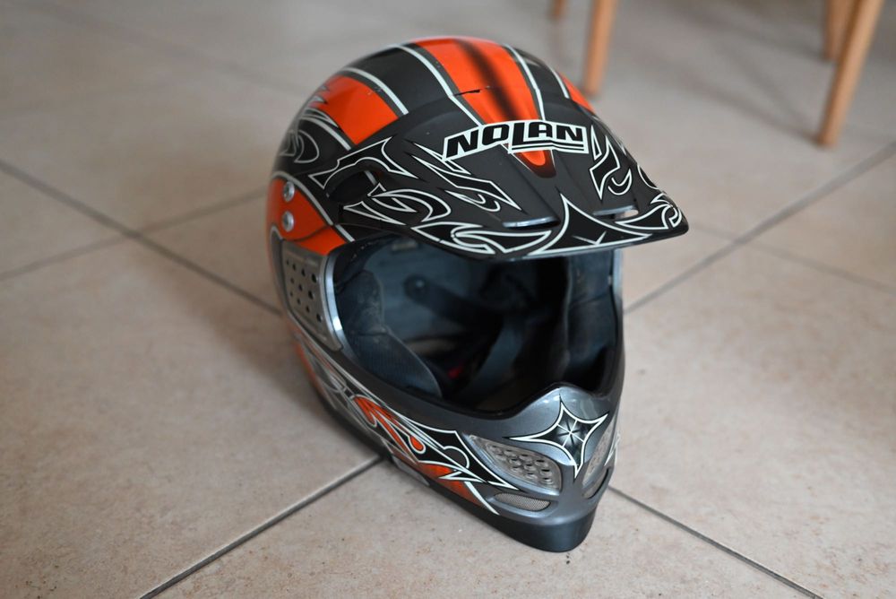 Okazja! Kask motocyklowy NOLAN karbonowy, carbon, M, lekki wytrzymały
