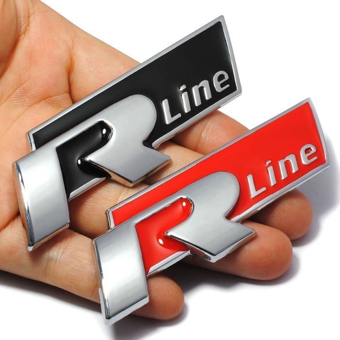 наклейка на багажник R line r-line Volkswagen Passat, Touareg, Golf