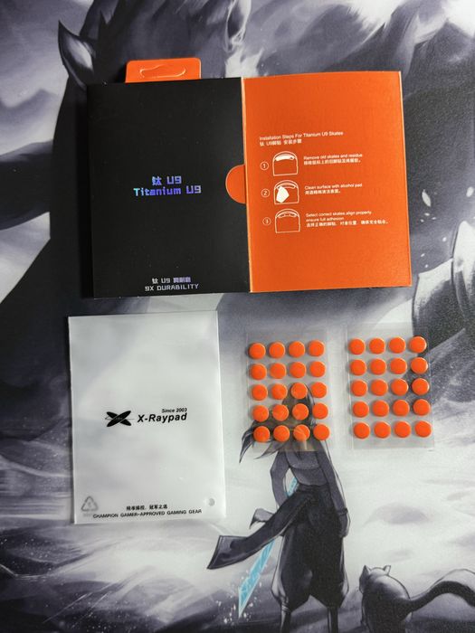 X-Raypad U9 AIR UHMW-PE Dots глайды для стекла