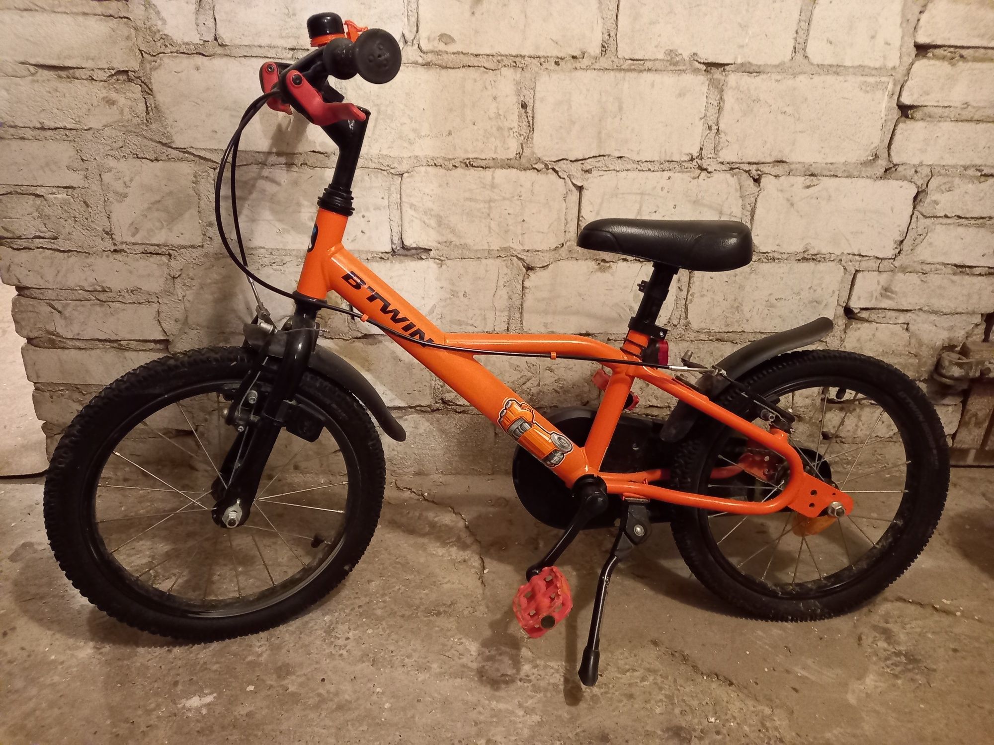 Rowerek Btwin Robot 500, 16 cali pomarańczowy