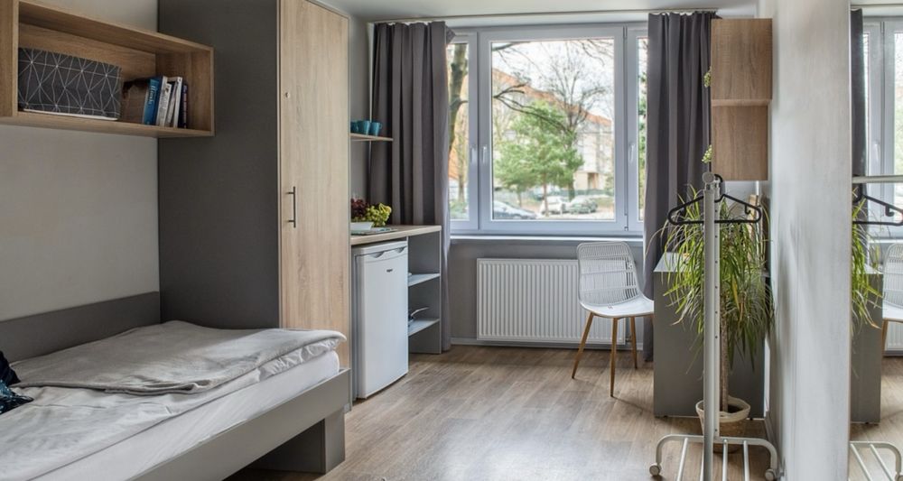 pokoj jednoosobowy w prywatnym akademiku