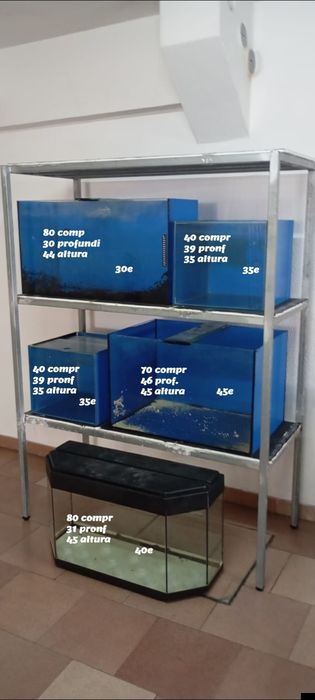 Aquários varios medidas