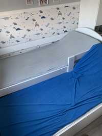 Łóżko podwójne wysuwane z komorą na pościel