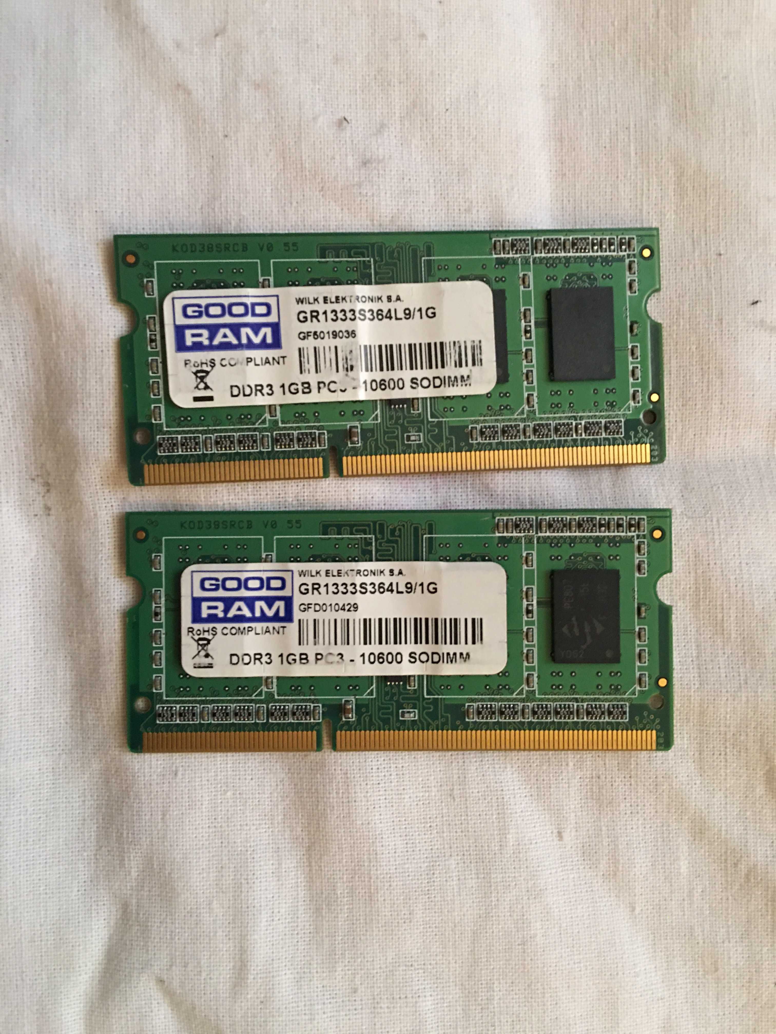 Модуль памяти для ноутбука SoDIMM DDR3 1GB GOODRAM (GR1333S364L9/1G)