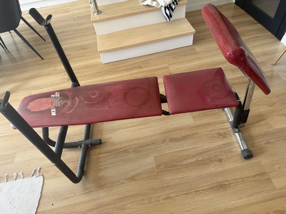 Ławka do ćwiczeń + gryf + obciążenie