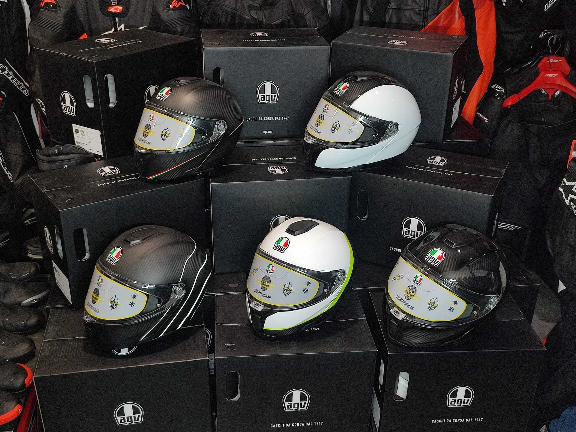 Kask AGV Sportmodular Glossy CARBON 'M 'XXL raty 0%/zwrot/fv