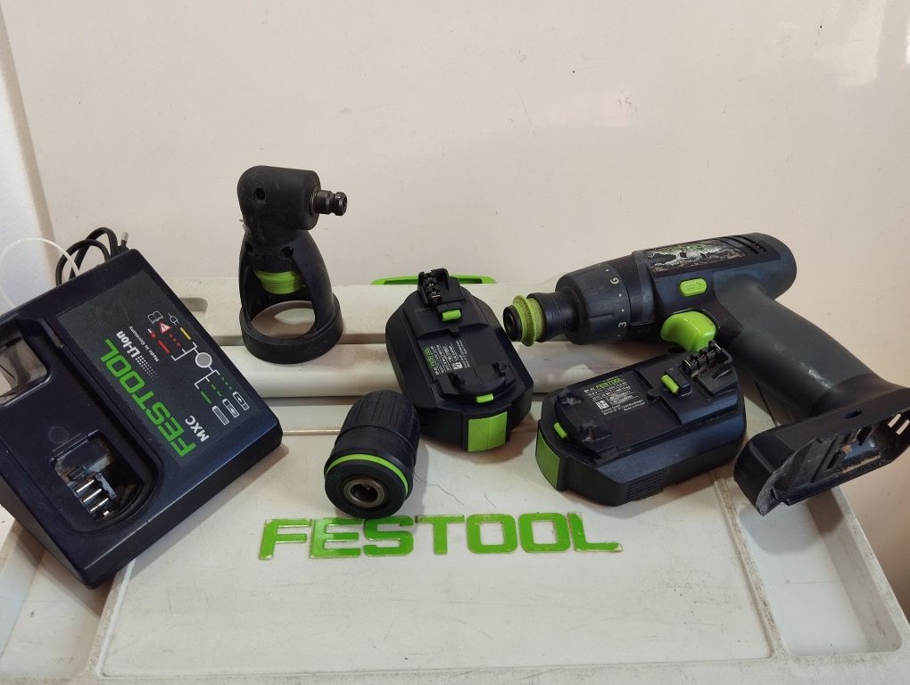 FESTOOL TXS wkrętarka compaktowa z główkami 2x 12v ,2.6ah