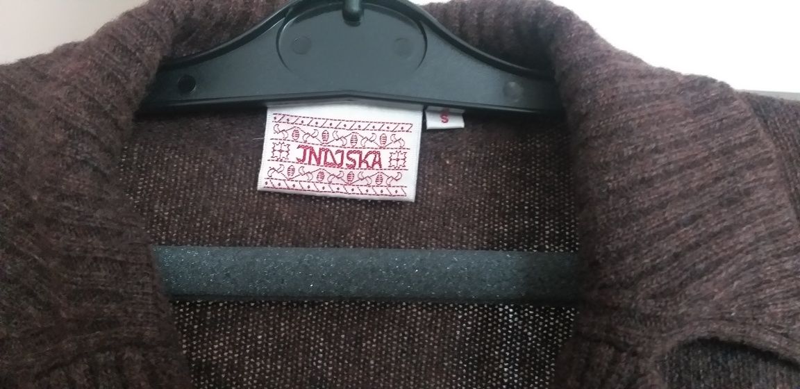 Sweter ciepły długi S