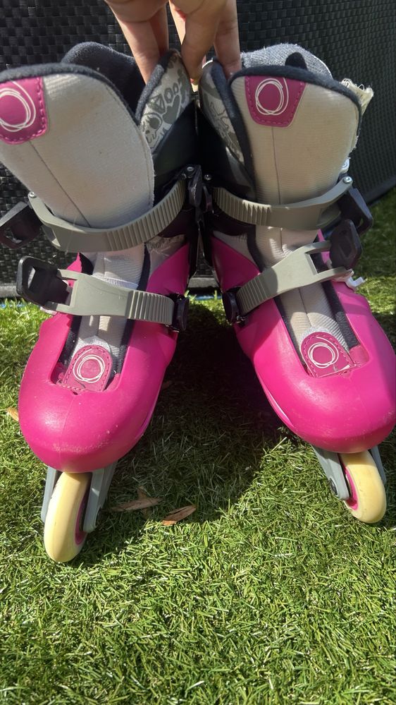Patins em linha Oxelo + Capacete + Proteções