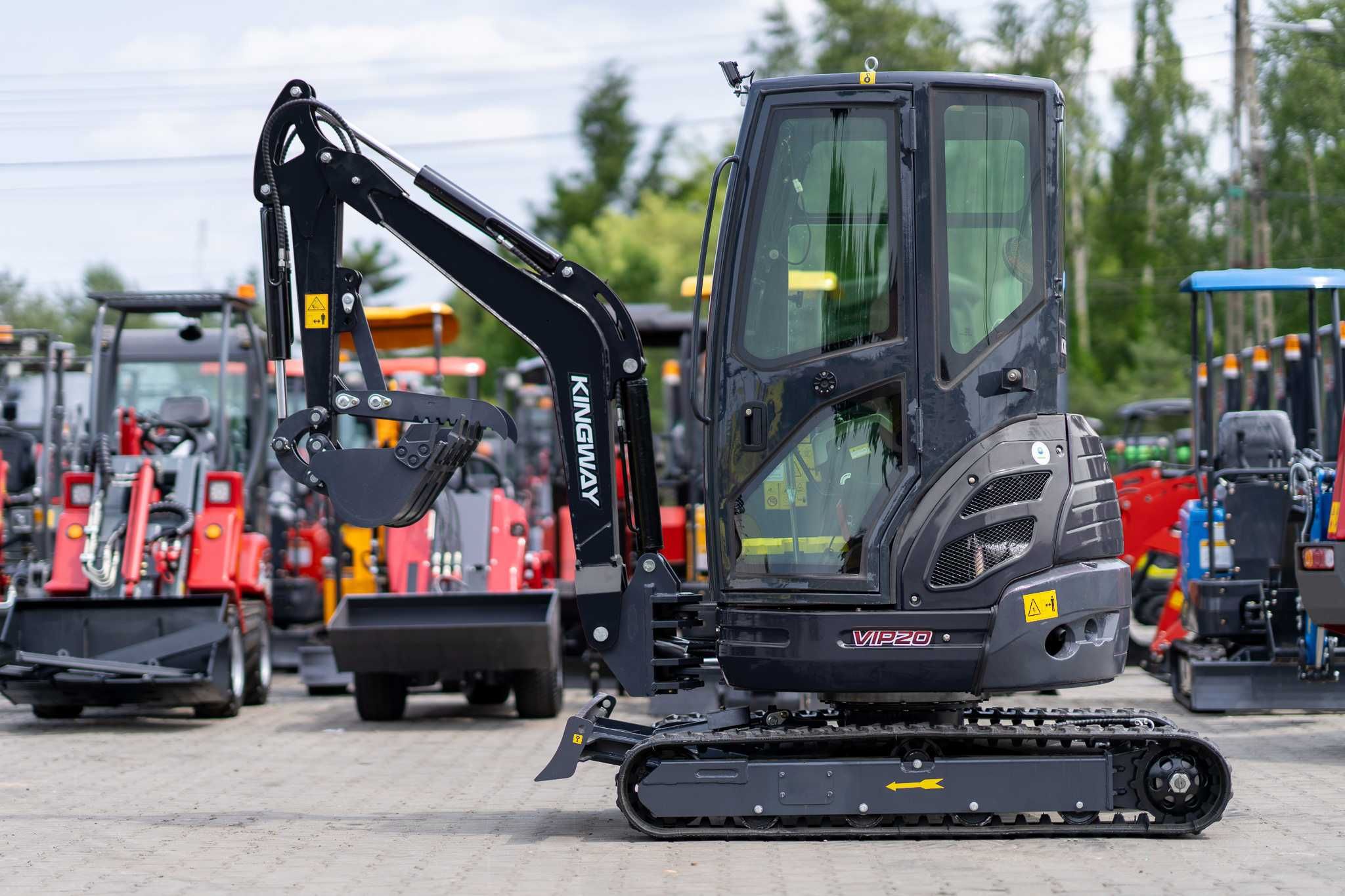 Minikoparka Kingway ViP20 Laidong Engine 2000kg Osprzęt w zestawie