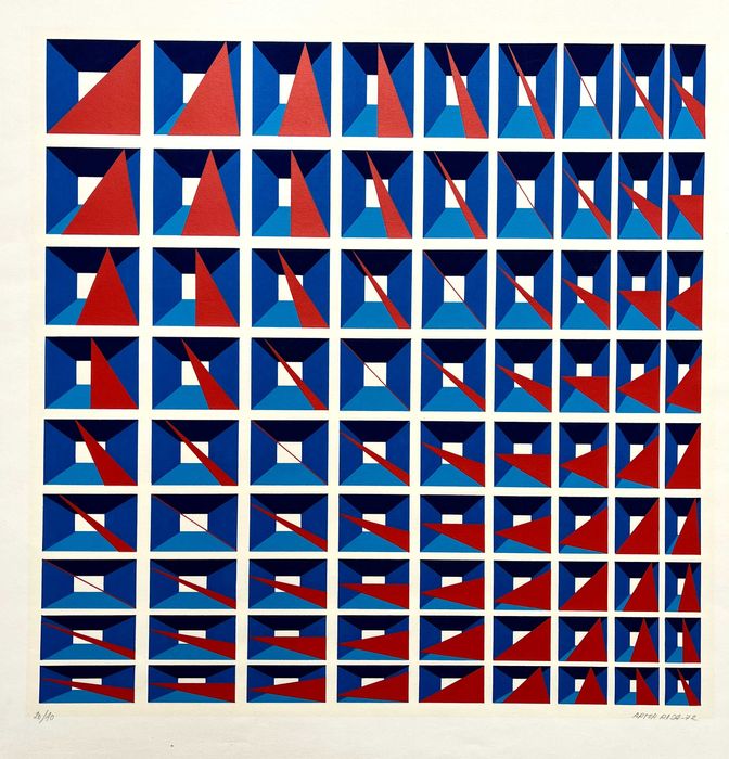 Serigrafia de Artur Rosa 1972 Emoldurada