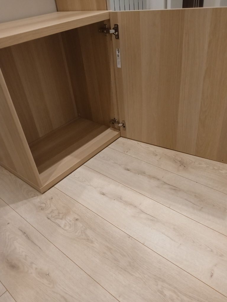 Ikea besta szafka dąb bejcowany+dodatkowy front