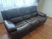 Sofa skórzana i fotel z funkcja relax Orlando