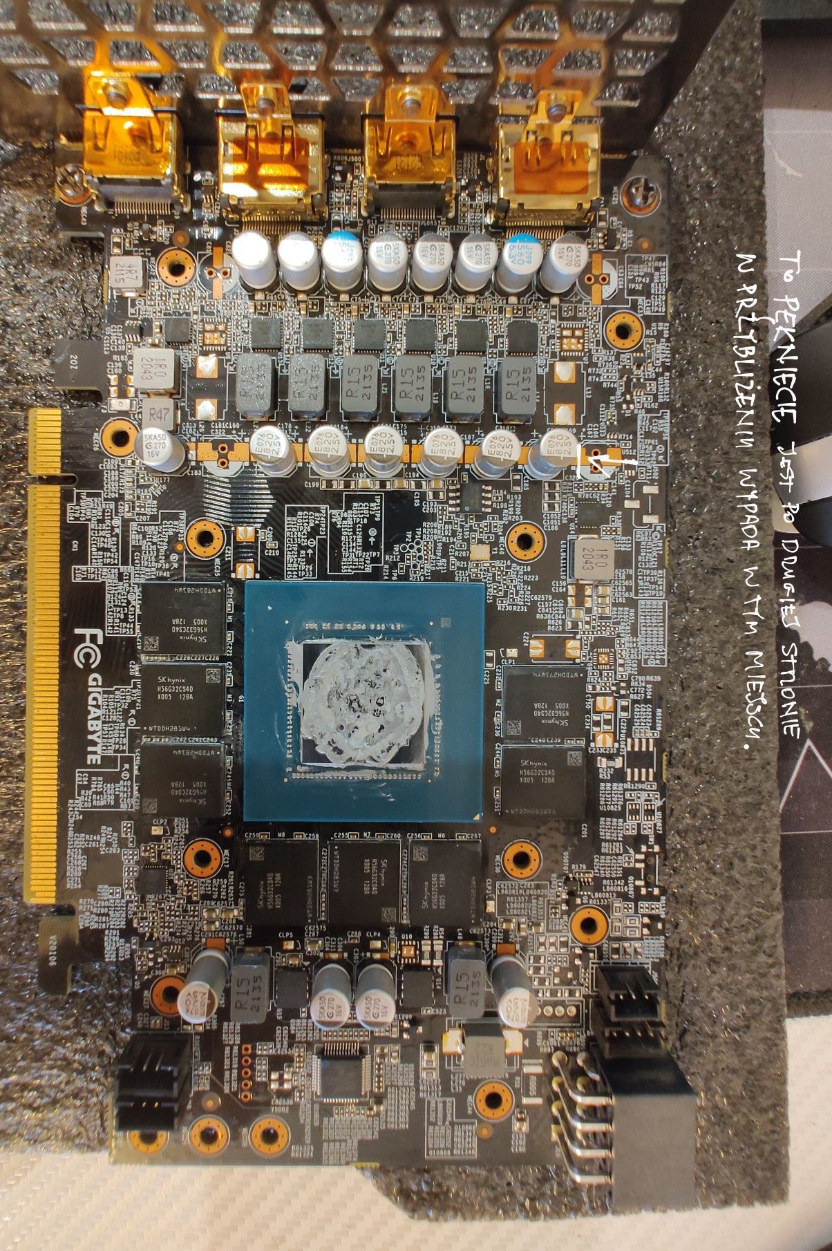 Uszkodzona Karta Grafiki Gigabyte RTX 3060 Ti Gaming oc 8Gb