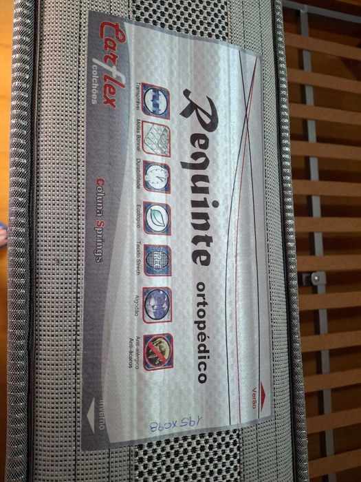 Cama de Solteiro + Estrado + Colchão