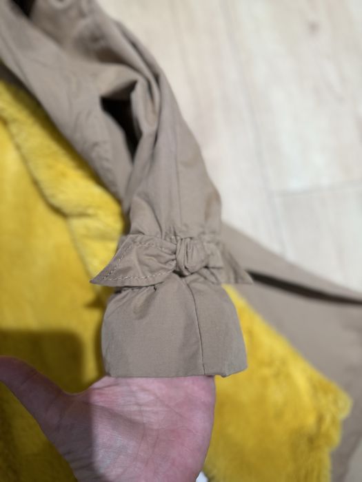 Утеплений тренч плащ для дівчинки Zara 6-7 116-122см