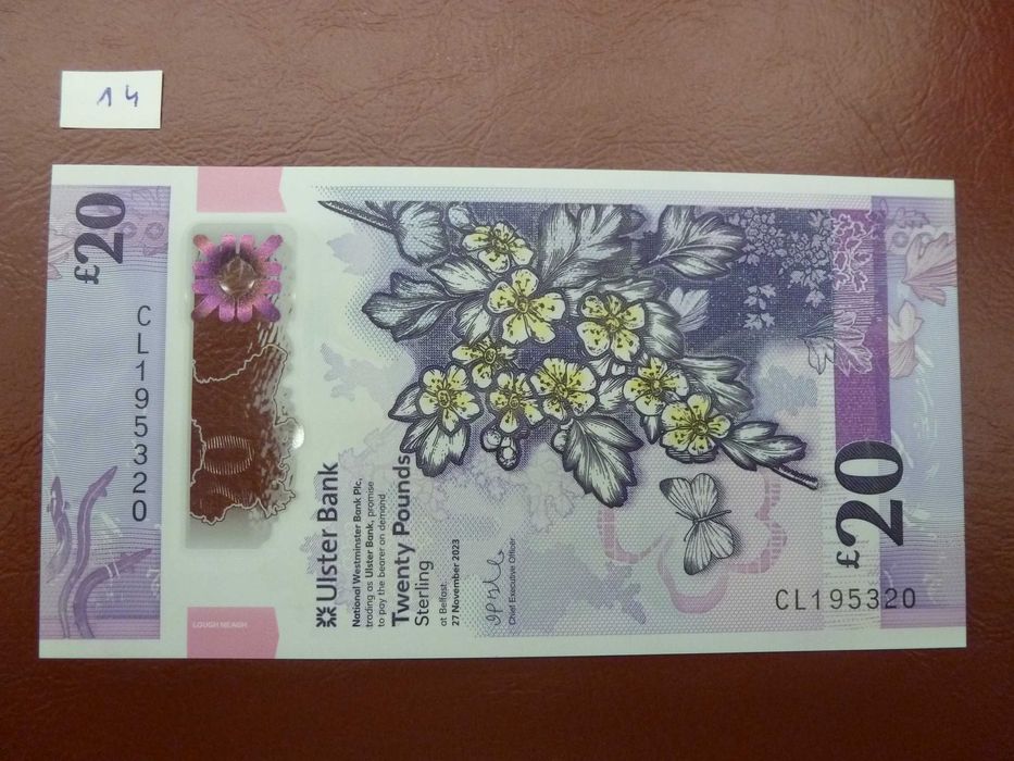 Banknot polimerowy Irlandia Północna 20 funtów