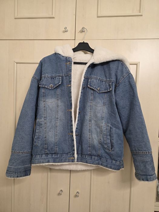 Джинсова утеплена куртка