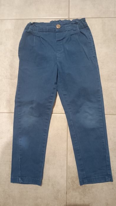 Spodnie chłopięce wizytowe, bawełniane, rozm. 110