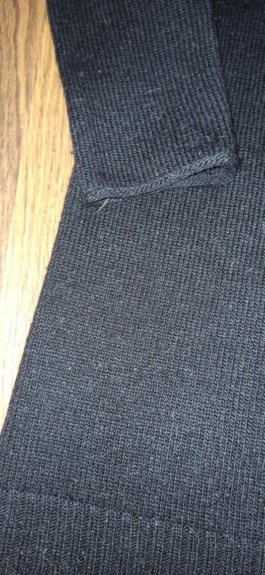 Długi wełniany sweter Topshop 40 czarny zimowy print