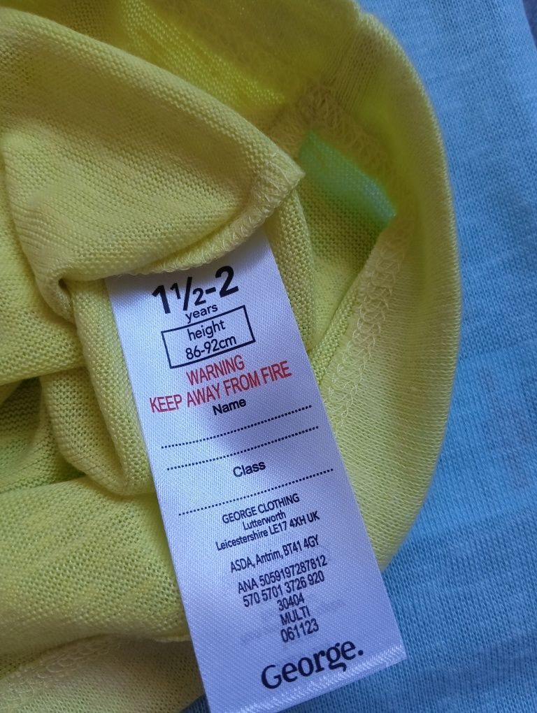 3 t-shirty dziewczęce, 3 bluzki dla dziewczynki, 86-92 cm, 18-24 m-ce