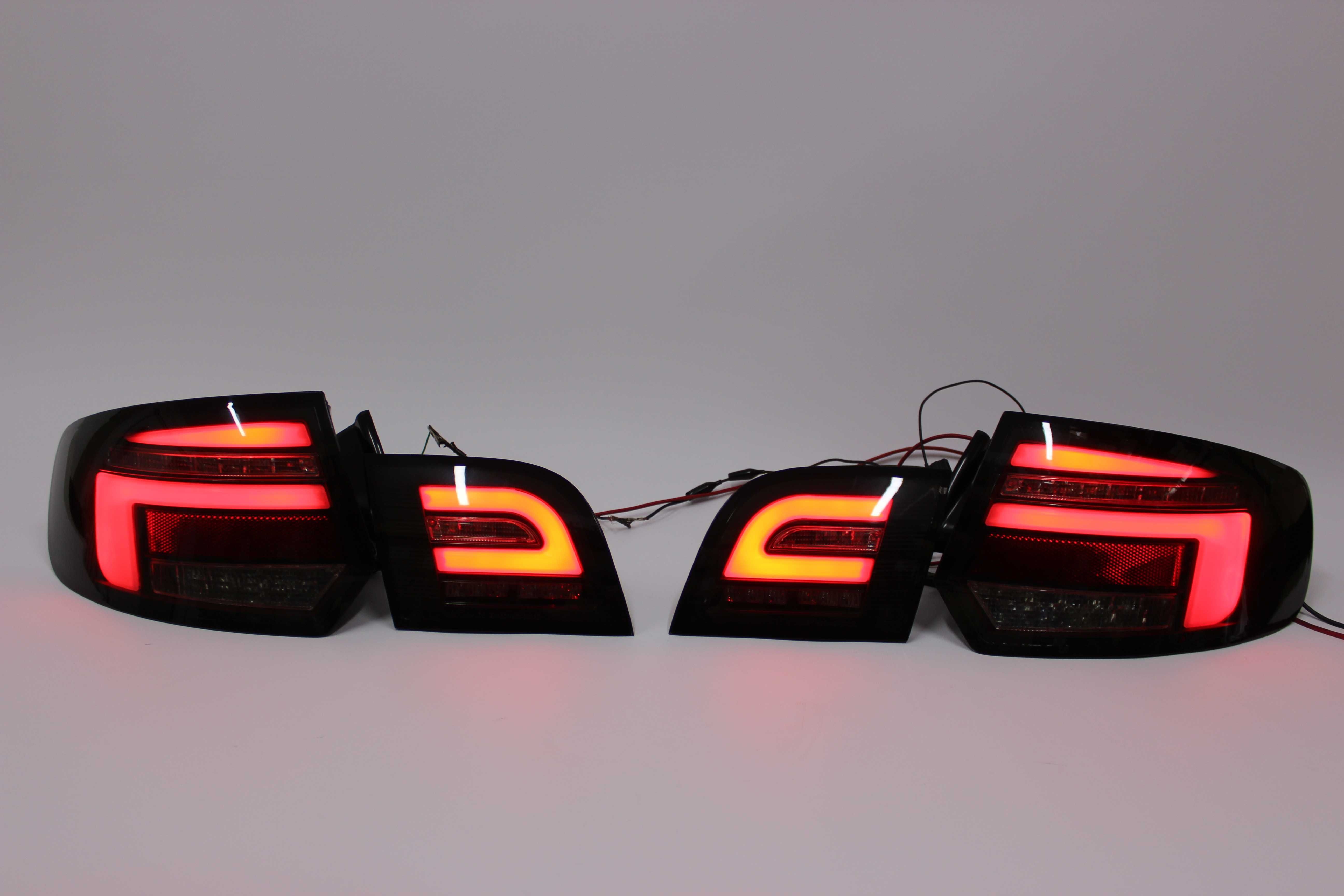 Lampy tylne tył AUDI A3 8P 08-12 SPORTBACK LIFT LED Neon Dynamic SMOKE