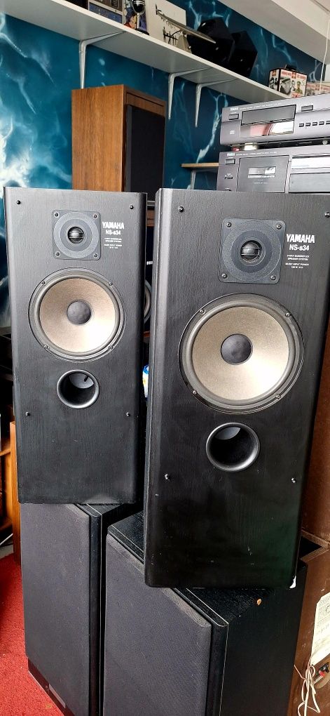 Yamaha RX 385RDS, KX-480, CDX480' ' NS-S34. Zestaw Stereo Audio Vintag