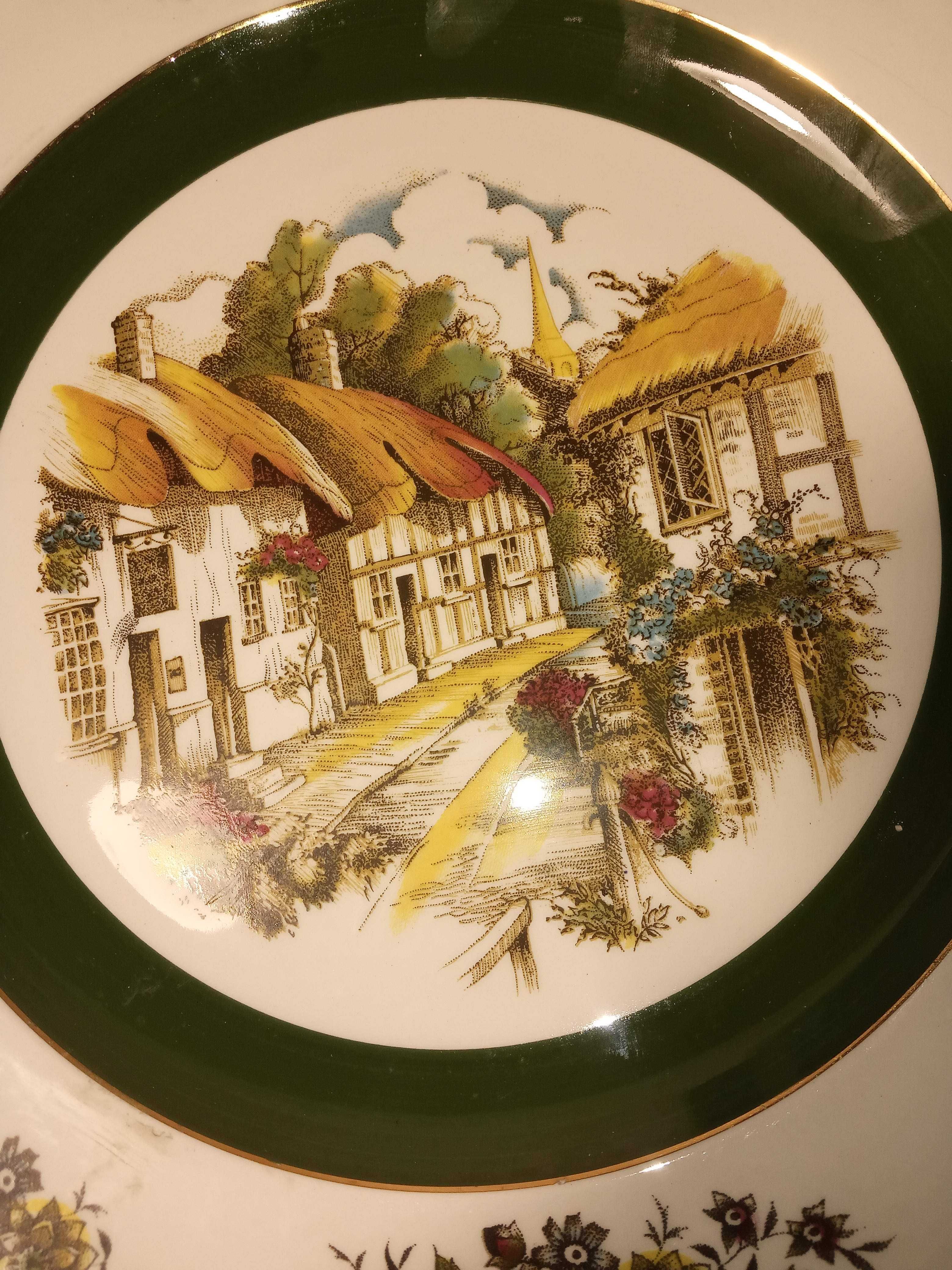 коллекционная тарелка "Дома"