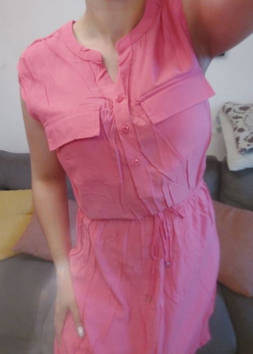 Różowa sukienka Pepco w rozmiarze XL (42)