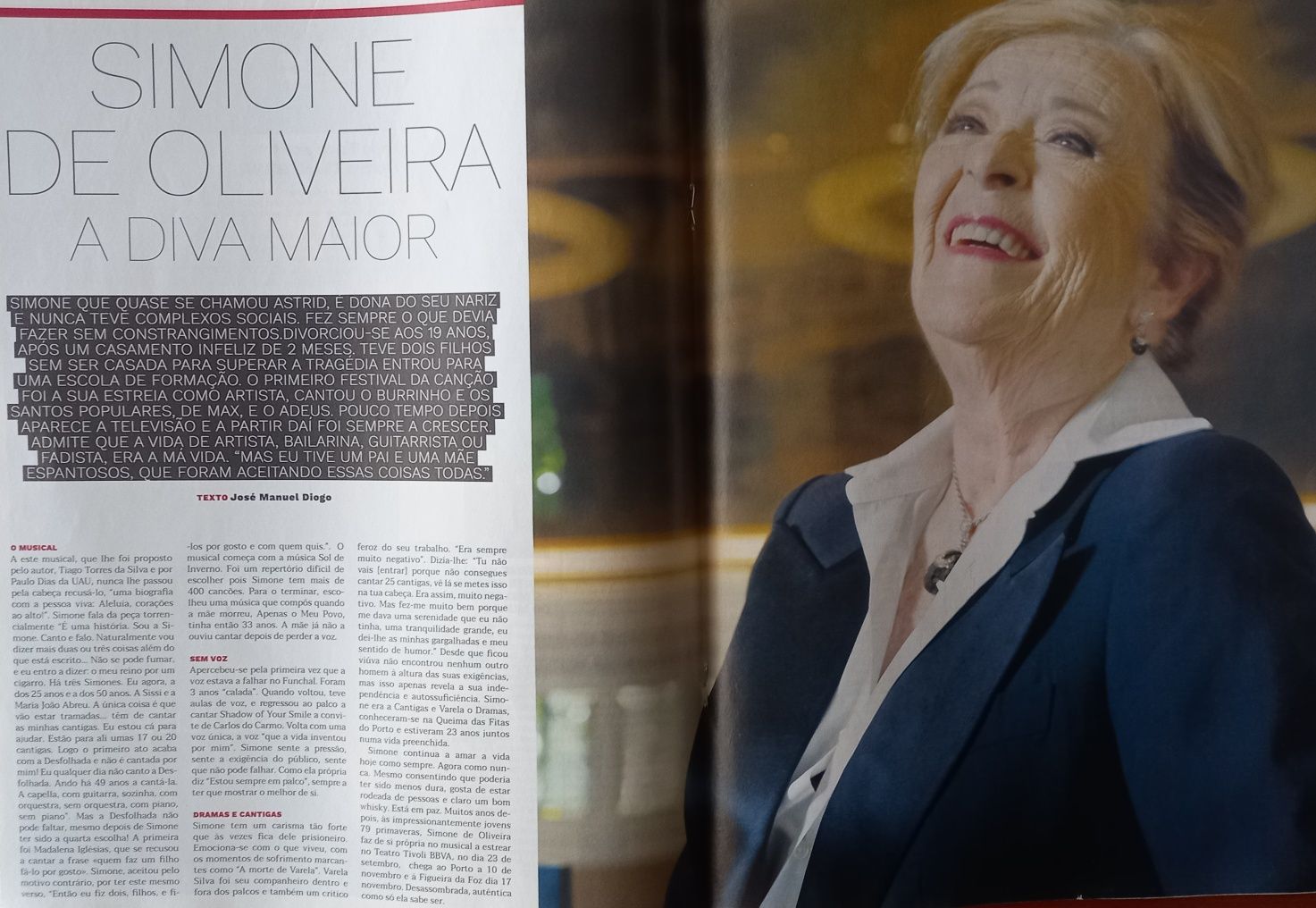 Simone de Oliveira 2000, 2011, 2017 e 2019 quatro revistas