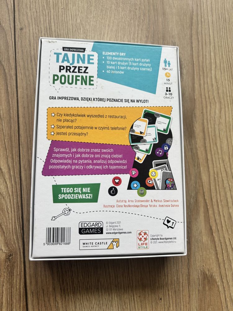Gra planszowa tajne przez poufne